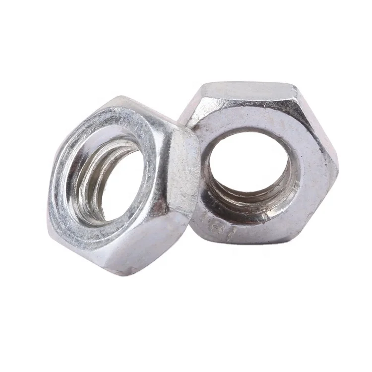 Fastener DIN 934 stainless steel 304 A2-50 A2-70 M2-M12 hexagon hex nut