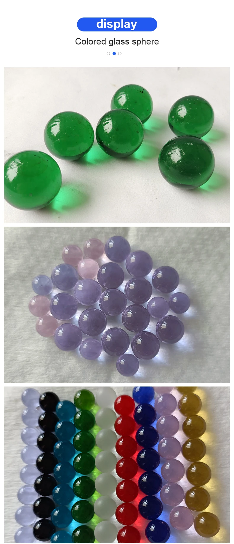 Clear Colored Rainbow Striped Round Marbles - 10mm to 25mm