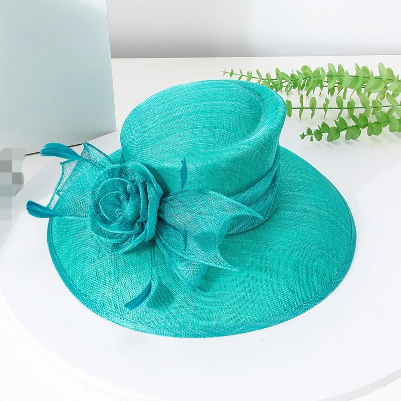Elegant Ladies Sinamay Church Hat Ladies Fascinators for  display picture 3