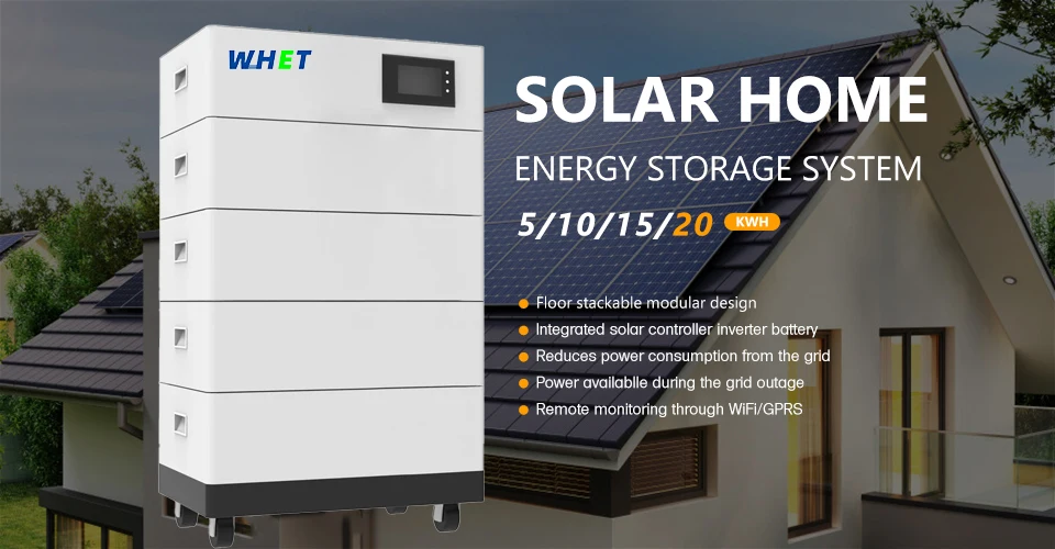 WHET Offgrid Solar Energy Storage Power System Split Stackable 48V/51 ...