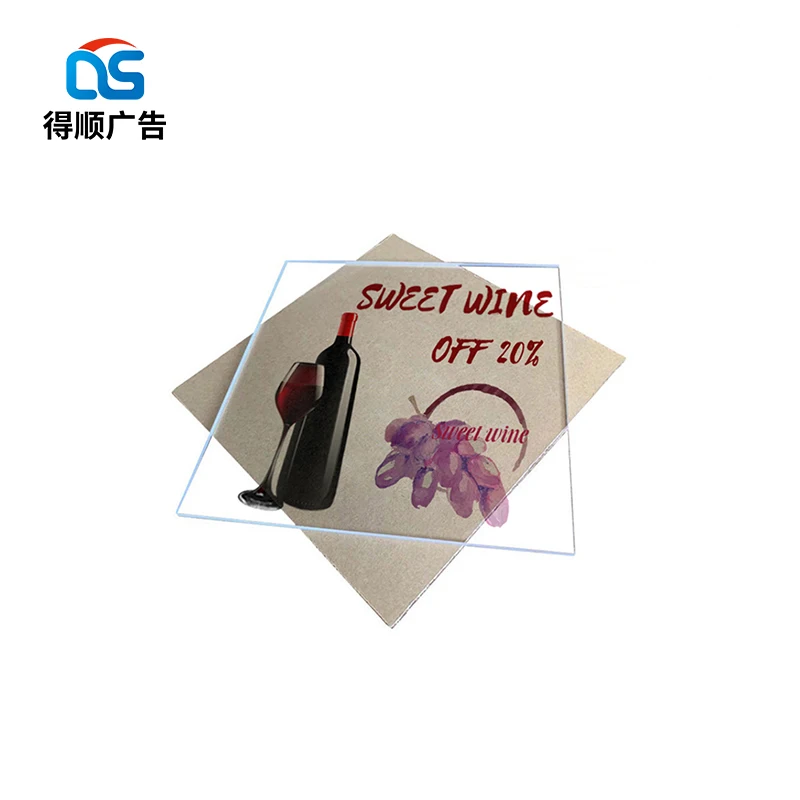 Factory Acrylic Polymer in Primary Form Screen Print Acrylic Print Pictures Sheet 1.2mm Acrylic Pmma Silk-screen Printing