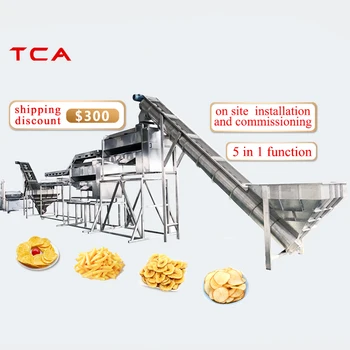 TCA semi automatic snacks sweet crisps making machine full automatic potato chips production line price for sale