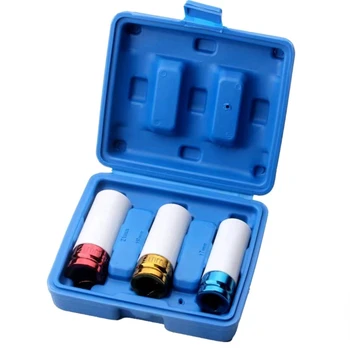 Automotive maintenance tool box 1/2"impact socket set for both manual and pneumatic