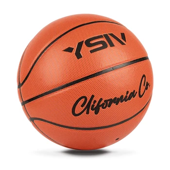 Official Size 7 PU Rubber Basket Custom Printed Basketball Ball with Custom Logo