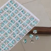 M2509-15 lake blue 6*8mm (1 pcs price)