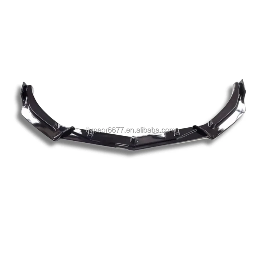 product abs gloss black red front bumper lip spoiler splitter for chevrolet malibu xl 2016 2020-5