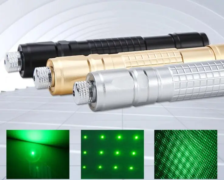 USB Charging Type Green Laser Pointer With ON/OFF Switch on Tail
