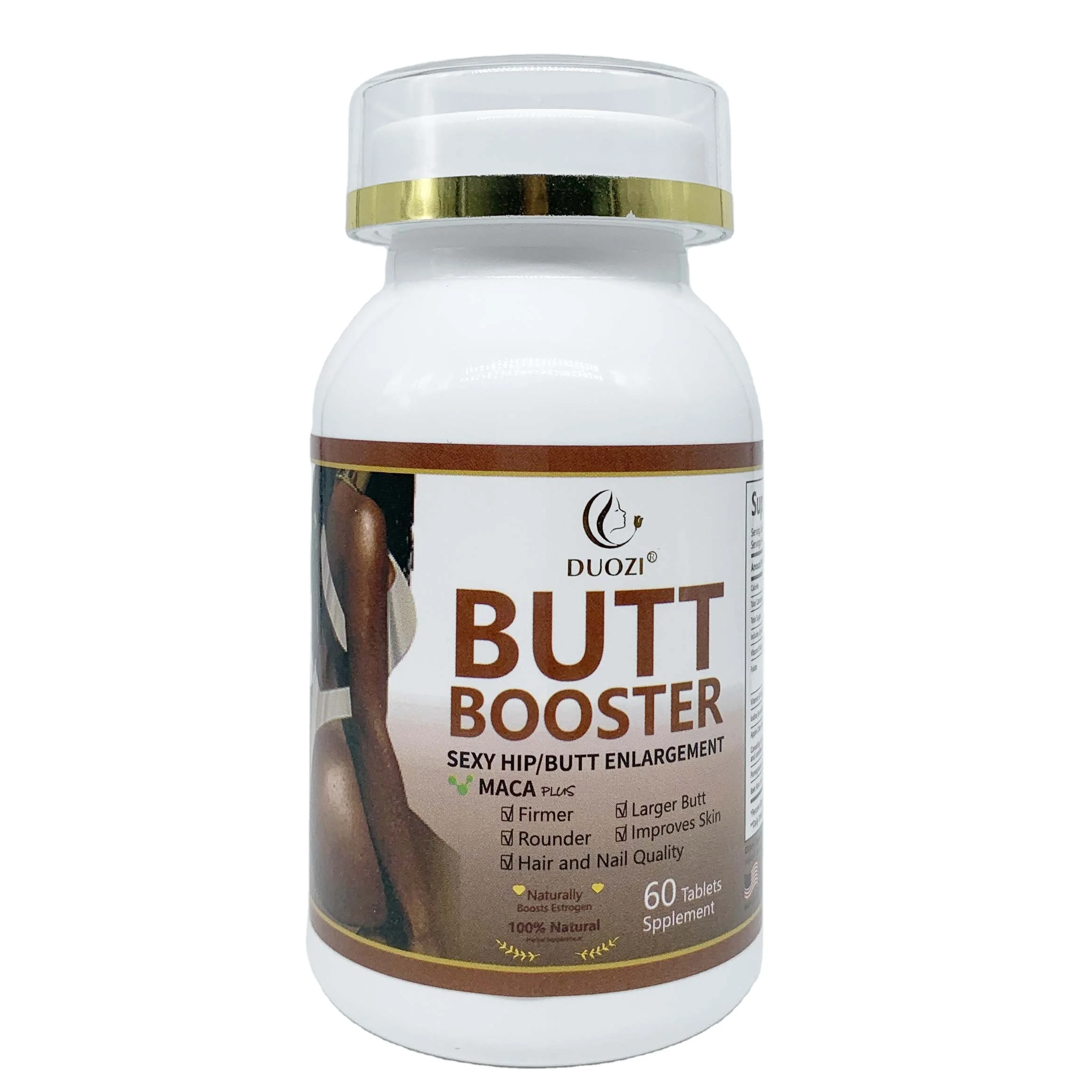 OEM  Duozi Extreme Curve Maca Root Big Butt Enlargement Pills Butt Booster Max Maca Plus Big Hip Booster Enlargement Tablet