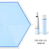 Sky blue + sapphire blue + white edge (silver ring handle)