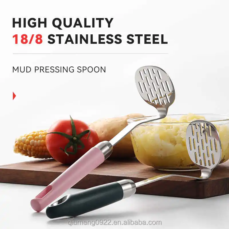 Home Manual Stainless Steel Potato Masher Pressed Pumpkin Ricer