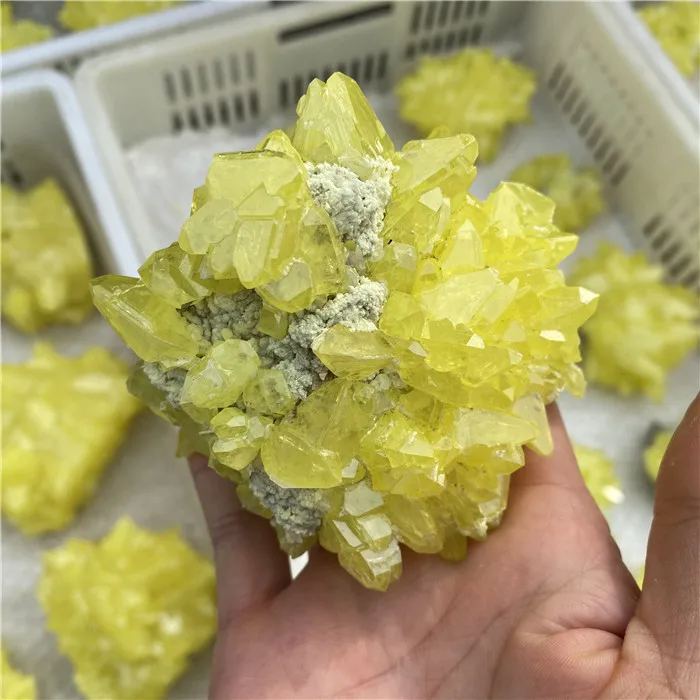鉱物標本癒し石硫黄天然硫黄クリスタルクラスター| Alibaba.com