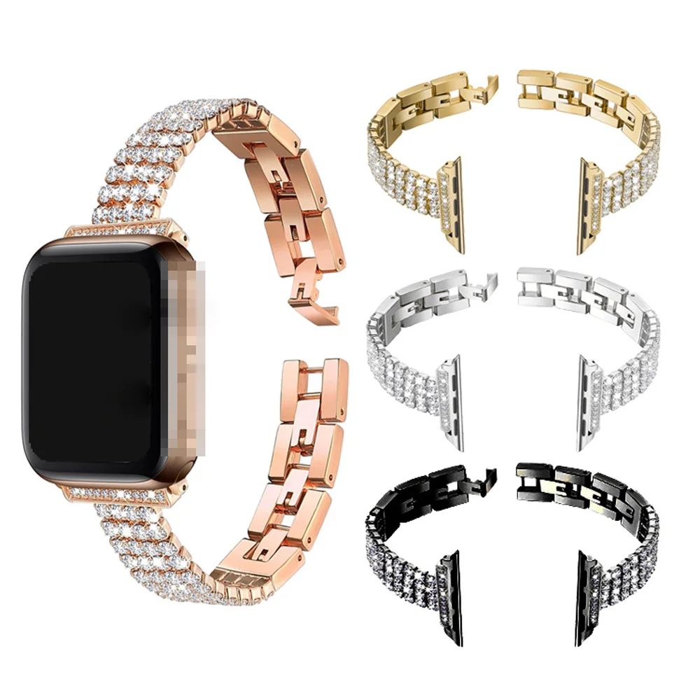Elegant Diamond Apple Watch Bracelet Band 45/49/41mm