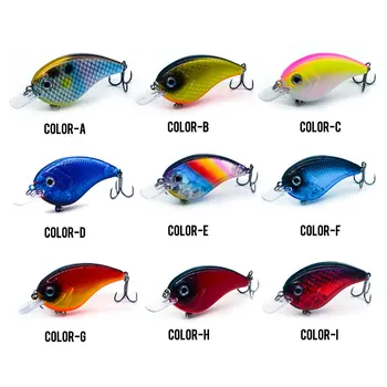 Wholesale 68mm 9g square Flat Lip Floating Fishing Crankbait Lure – Lure – view 4