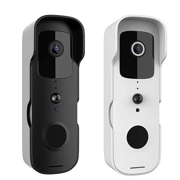 IMounTEK WiFi Smart Doorbell - Wireless Video Intercom With Camera, Night Vision, Chime - Black/White
