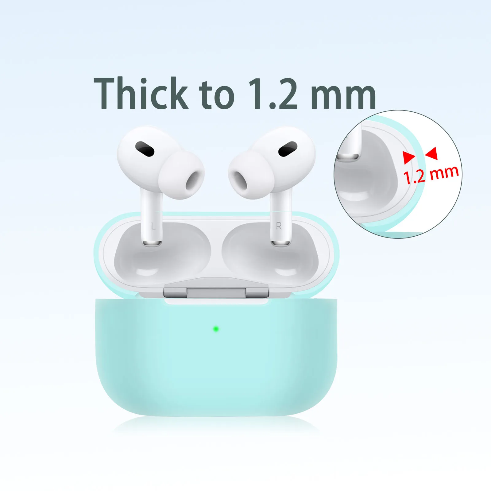 Оптовая продажа тонкий чехол для Airpods Pro 2 силиконовый защитный