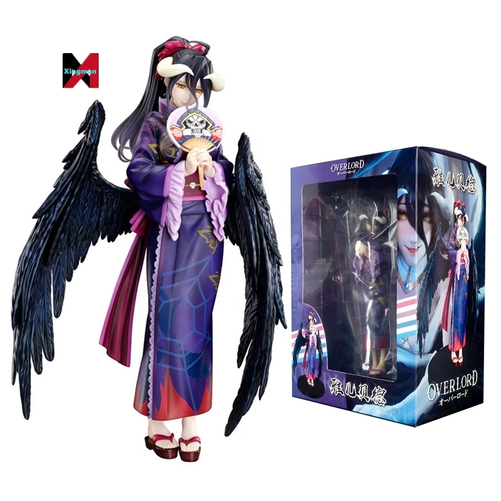 24cm Albedo Overlord Pvc Yukata Kimono Standing Model Action Figure ...