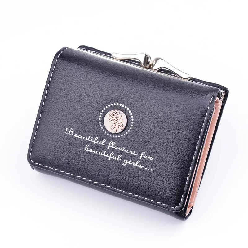 Mini Wallet Simple Ladies Short Coin Purse Wallet for Women Fashionable Ladies Wallets and Purses Women