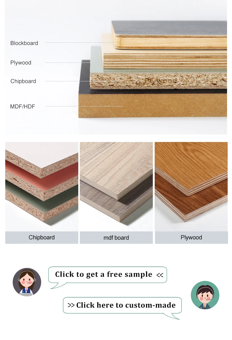 factory direct sales 6mm white melamine double faced chipboard