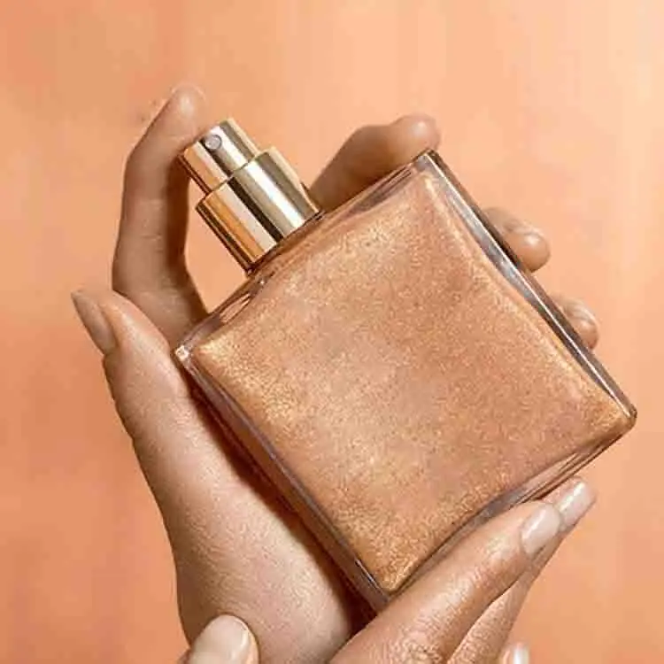 Free Sample Professional Makeup Born to Glow Liquid Illuminator Bronze Body Shimmering Oil