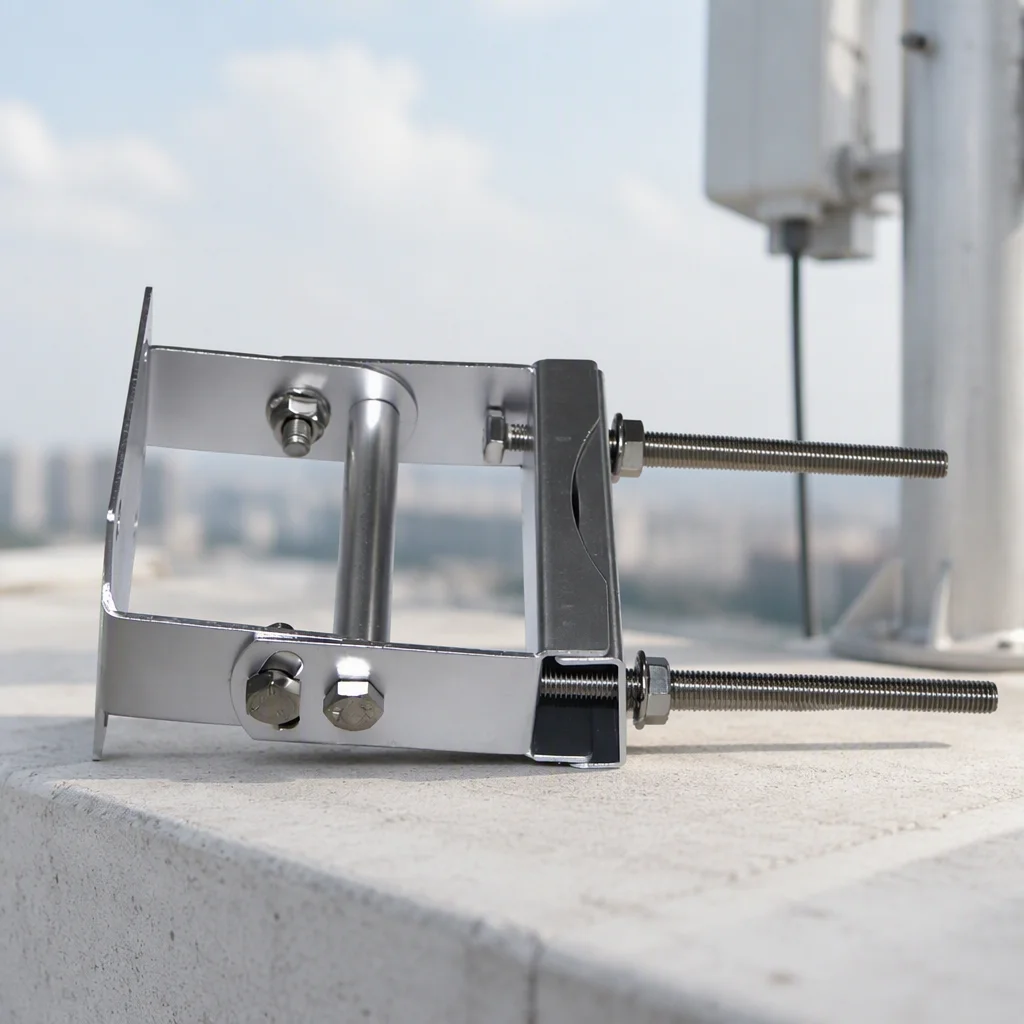 Antenna Pole Mount Clamp Bracket 40-80mm for Outdoor Antenna WiFi Bridge Base Station Installation