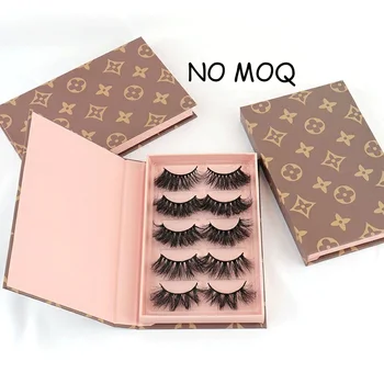 Premium 100% 3d 18MM mink lashes 5 pack lovely real hair dramatic eyelashes