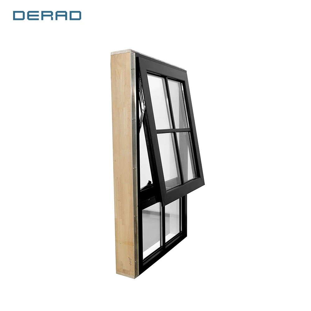 Modern hotel design chain winder safety lock triple double glazing tempering glass aluminum profile awning window for bathroom supplier