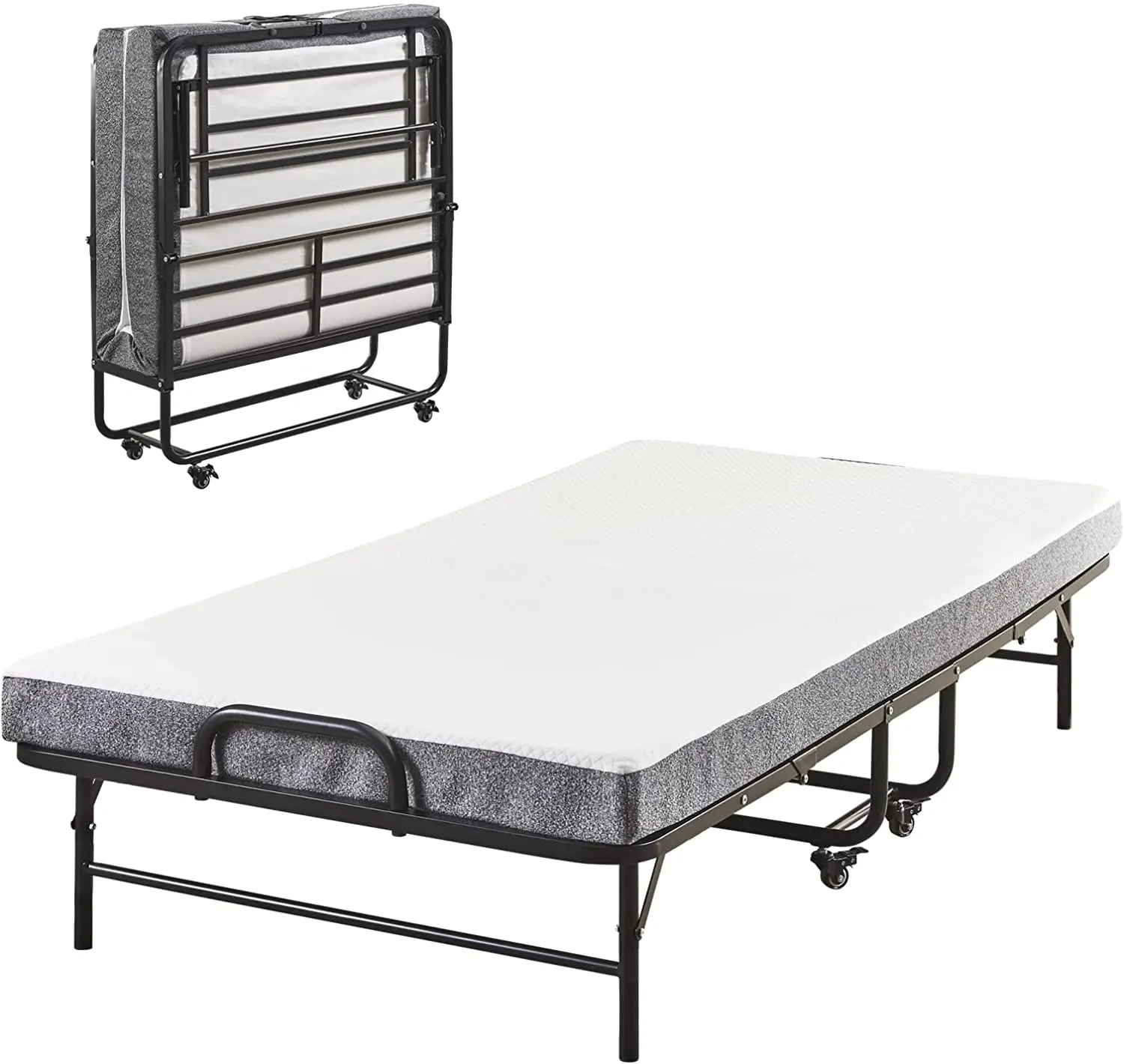 High Quality Bedroom Furniture Metal Frame Easy Storage Bed Folding