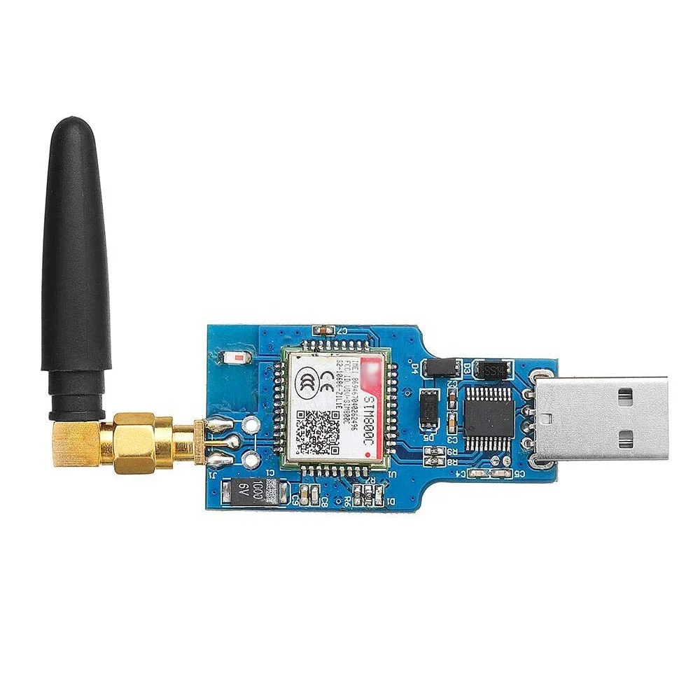 USB GSM Module Quad-band GSM GPRS SIM800C Module For Wireless BT Module SMS Messaging With Antenna From