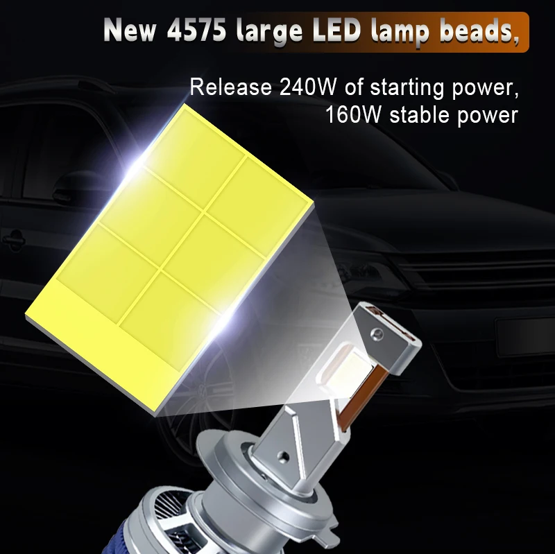 Oem Odm High Power 200w 30000lm Led Headlight Bulb Car Light H7 H4 H11