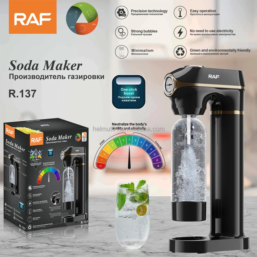 Raf High Quality Soda Drink Maker Soda Water Maker Portable Desktop 1l