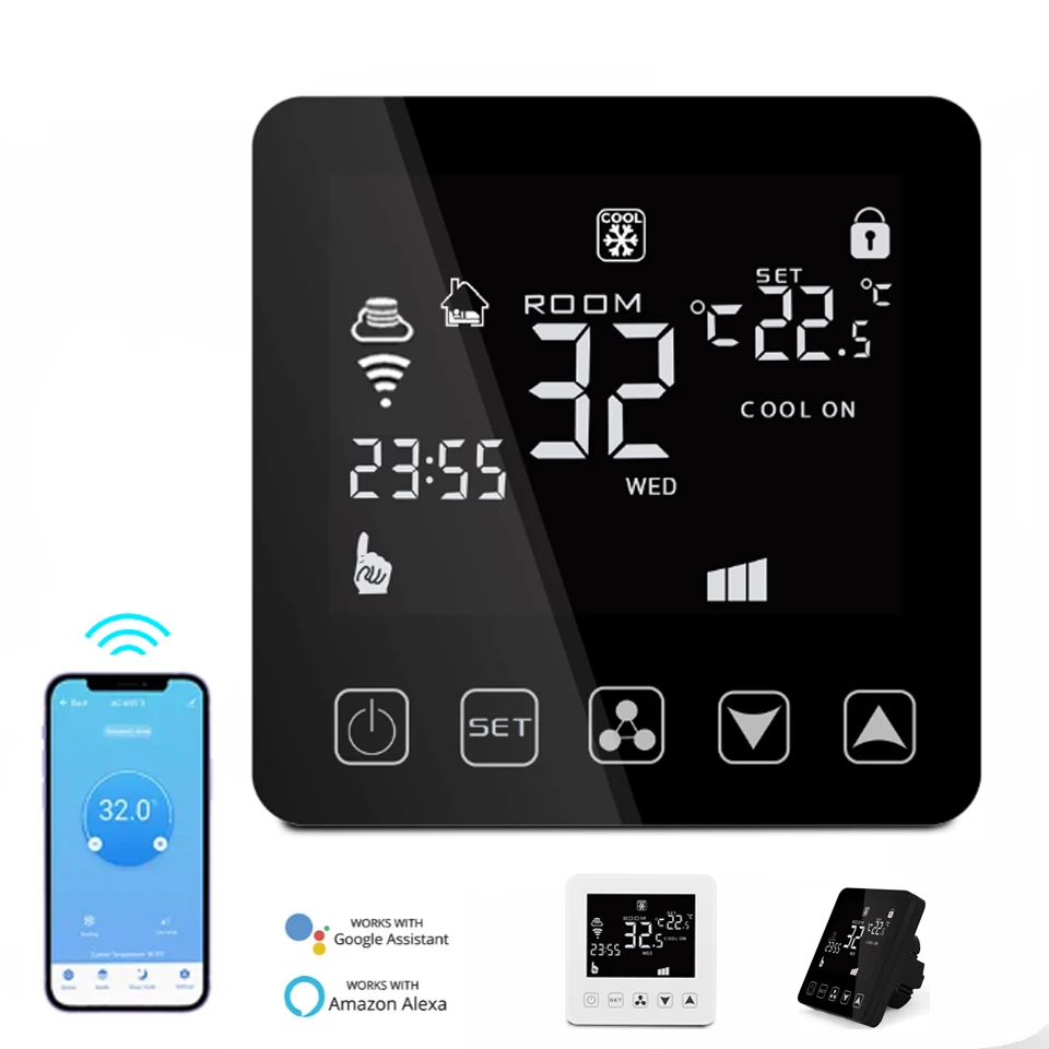 Hotel Room Fcu Digital Room Thermostat Temperature Controller for Cooling  Heating Haisen