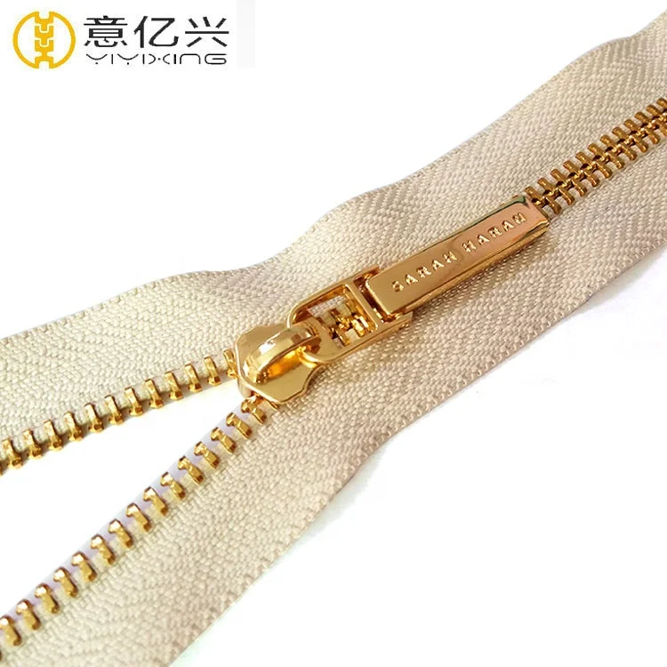 Designer Mini Zipper Pull Signature Zipper Gold Set