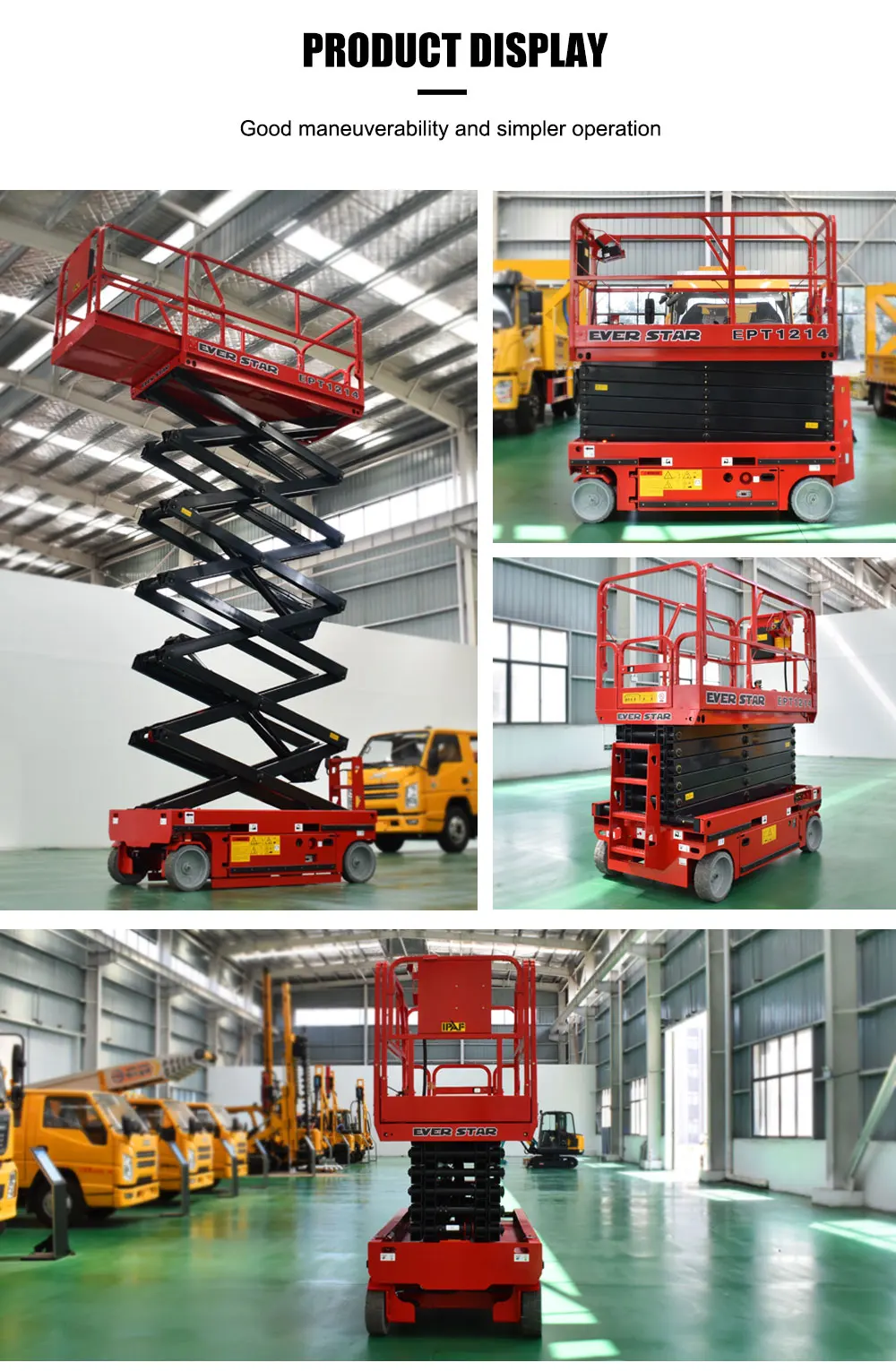 Kg Kg M M M M Motor Tracked Mobile Aerial Elevating Scissor Lift Work Platform