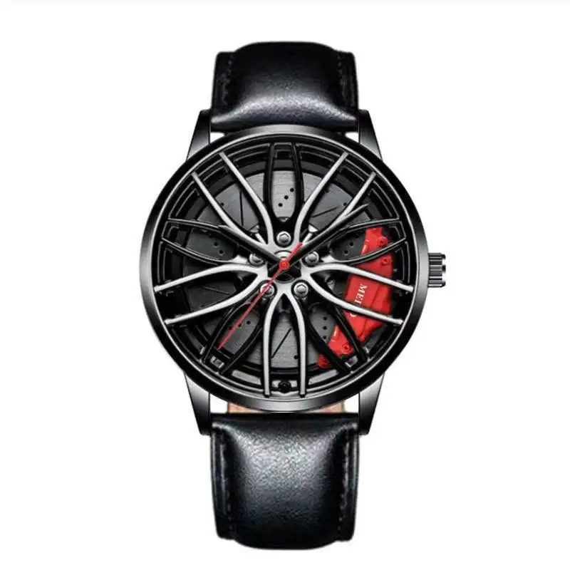 Quartz Movement Watch Wheel Rotatable/non-rotatable Non-mechanical Watch Fashion