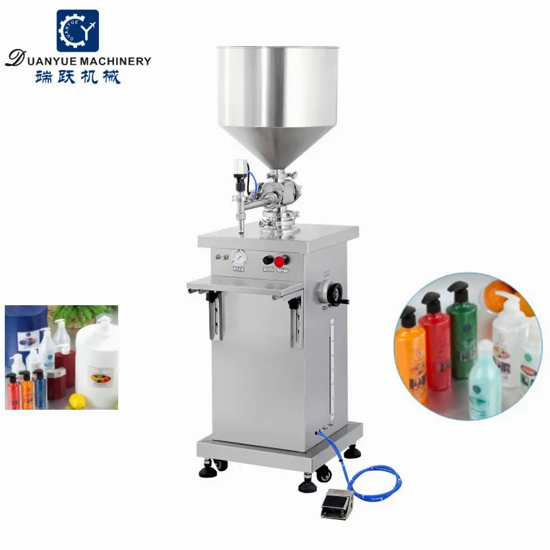 Полуавтоматическая косметическая машина для наполнения жидкости и пасты для лосьона и крема для лица