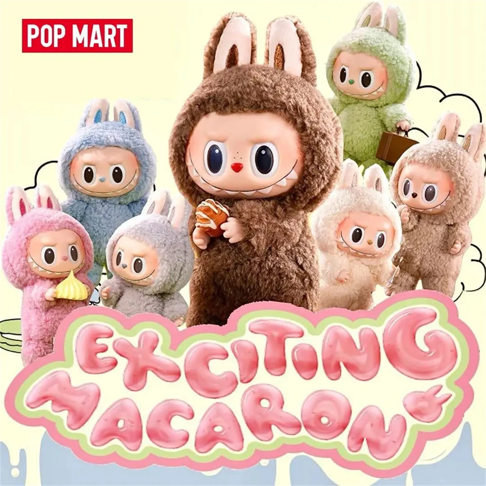 POPMART the Monsters - Tasty Macarons Vinyl Face Blind Box, Labubu Random  Action Figures Collectible Toys Home Decorations