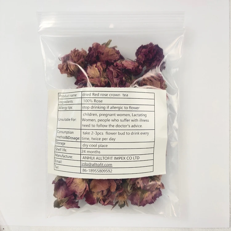 Mo Hong Mei Gui 100% Natural Dried Dark Red Rose Corolla Tea - Organic &  Health Benefits