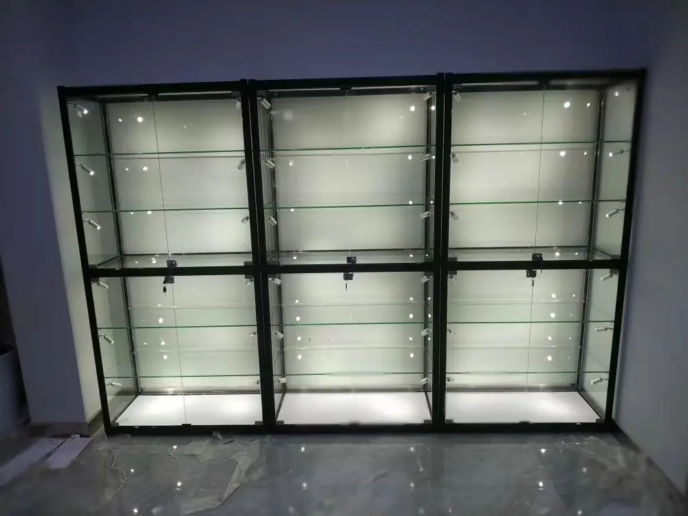 Aluminium Frame Store Display Showcase - Flat Pack Accessories