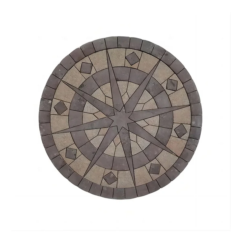 Outdoor Ground Flooring Decoration Red and Yellow Granite Pattern Natural Paving Stone Landscape Stone