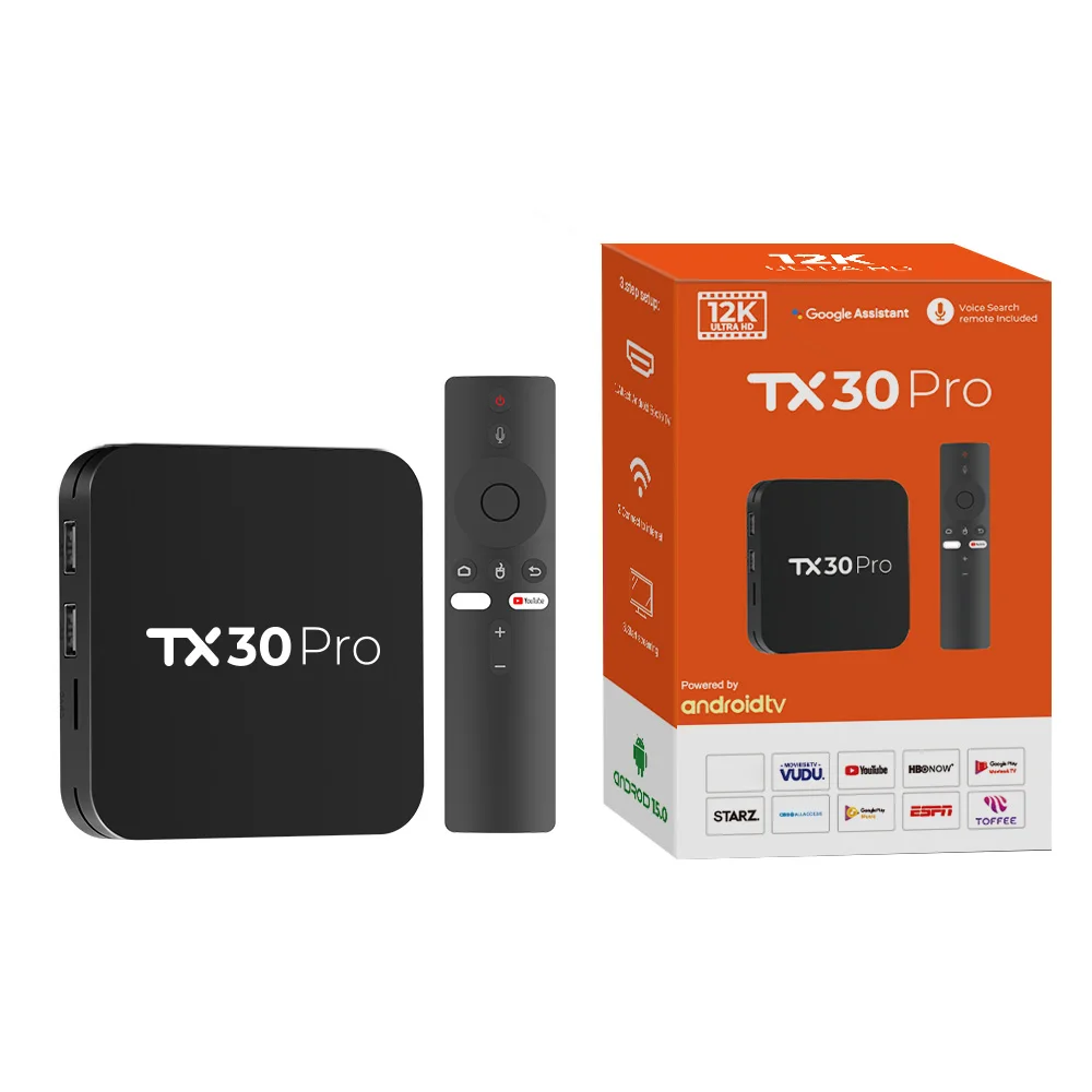 4K Android TV ボックス 4K 10箱セット 2025 WF Android Box 15.0 - YUTMART Smart Set Top Box, TX30 Pro, 4K