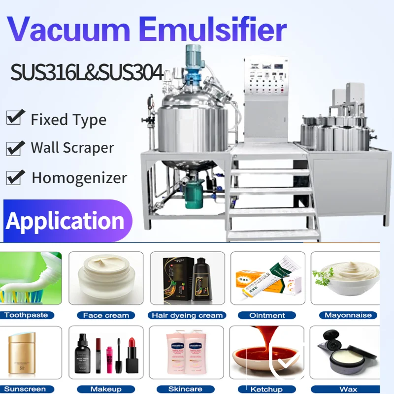 High Shear Liquid Detergent Toothpaste Mixer Machine Production Machine ...