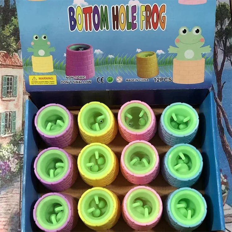Frog Toys Squeeze Decompression Funny Tree Stump Cartoon Animal Anti Stress Relief Soft Interesting Squishy Adult Gifts
