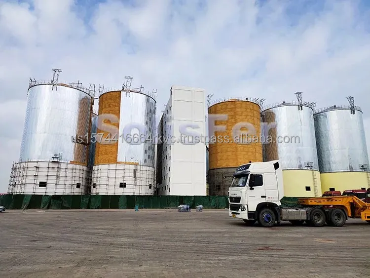 Modern Automatic Large Capacity Grain Silo 500-10000 Tons Low Price ...