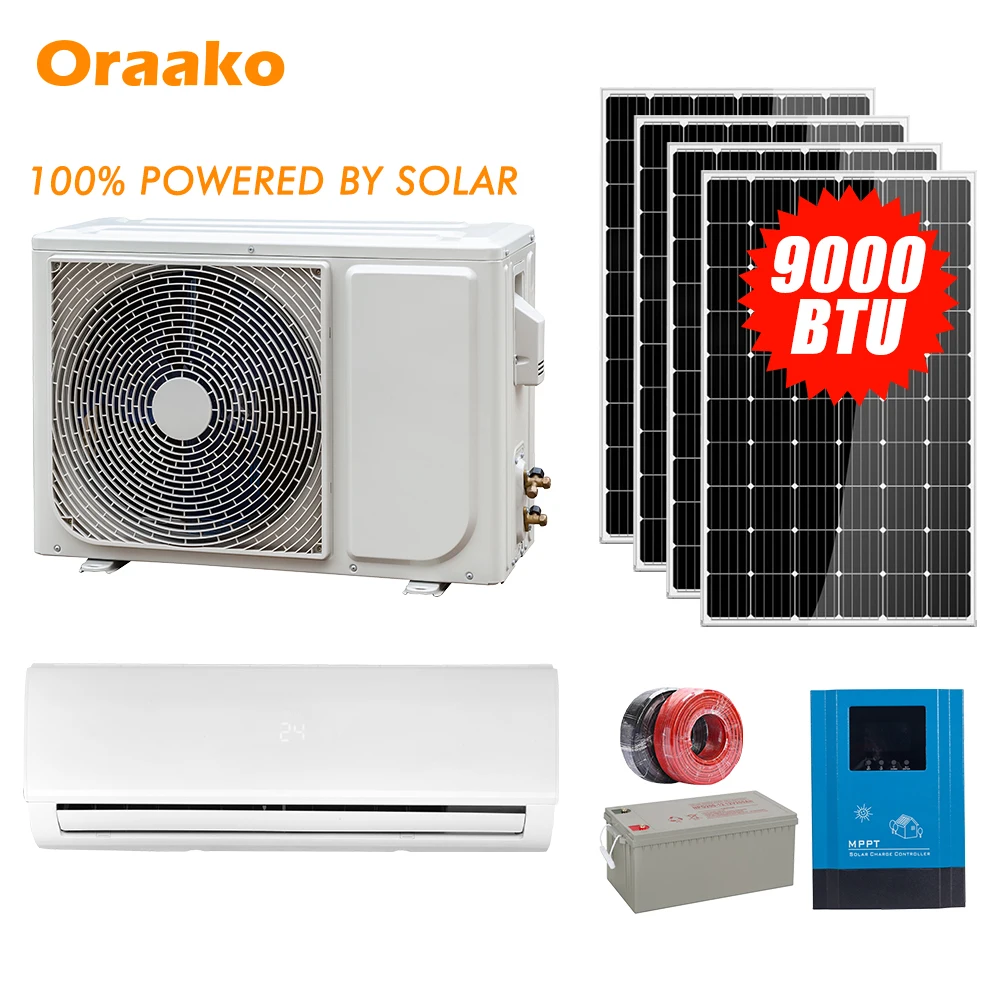 Oraako 18000btu 15ton Rotary Compressor Home Air Conditioner Wall Mounted 100 Off Grid Solar 0952