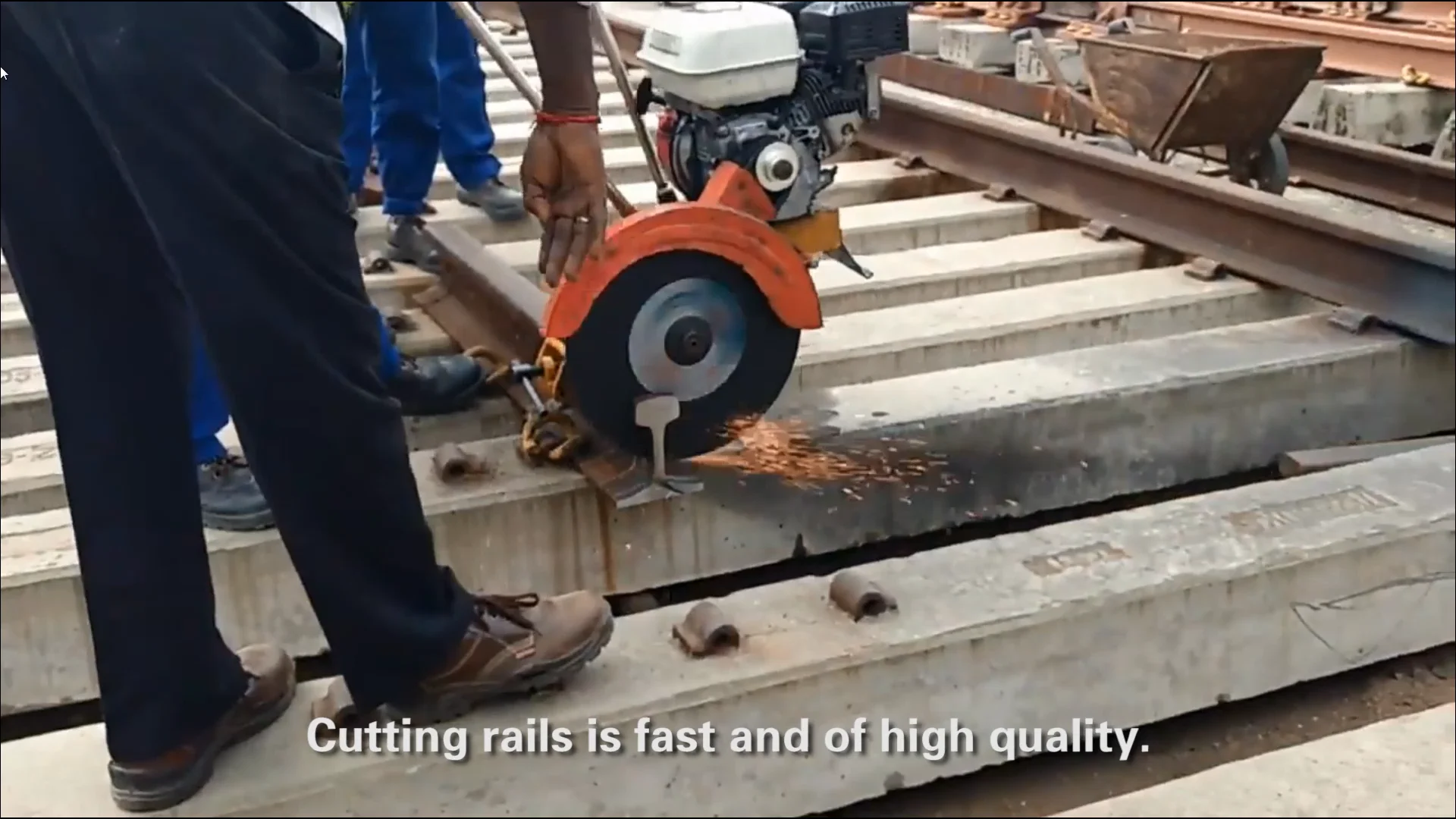 Portable Railway Use Steel Rail Electric Cutting Machine Abrasive Rail