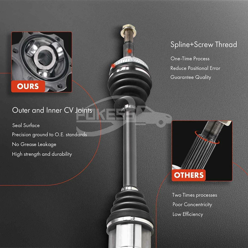 For Ford Edge Parts F2G33B437GB Front Left Drive Axle Shaft Assembly f... — 6