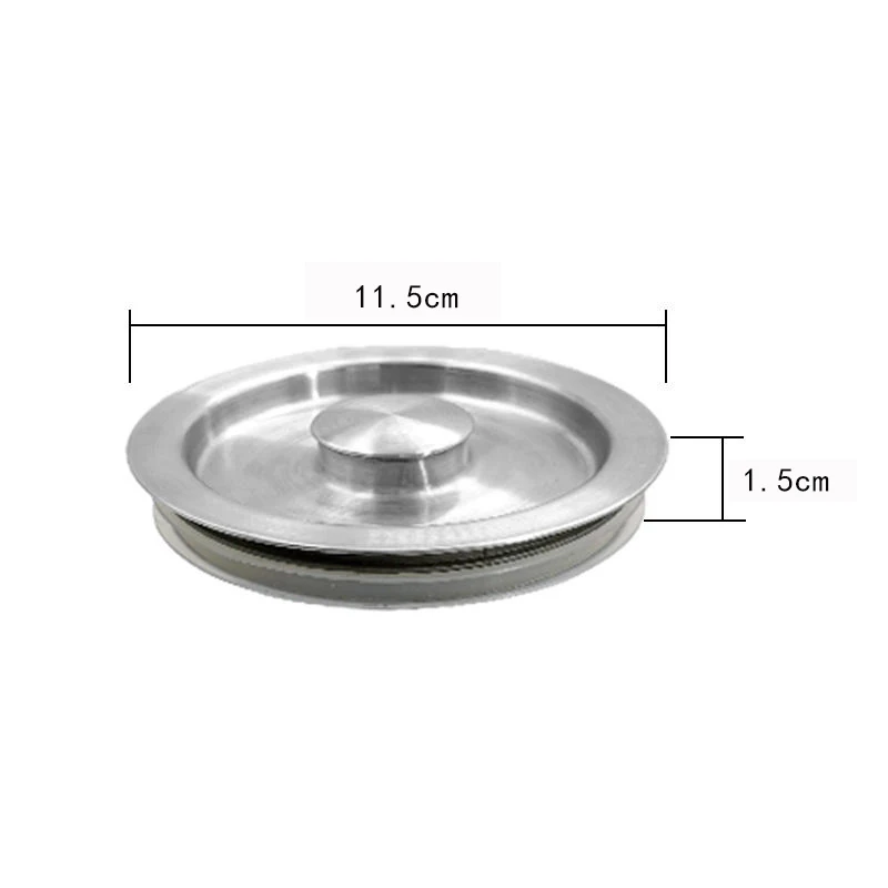 product new design wholesale thickened stainless steel wash dishing basket anti odor sink strainer for recreational vehicle384-2