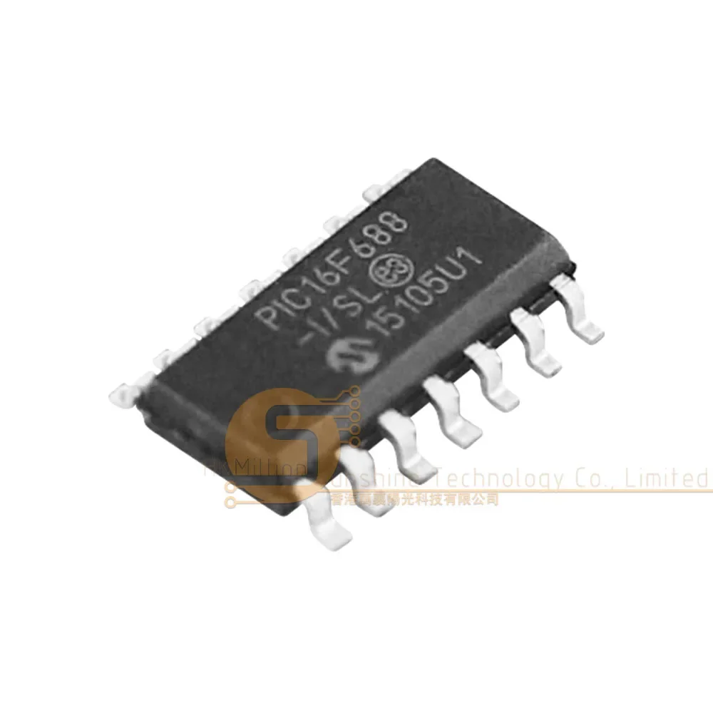 PIC16F688-I/SL SOP14 8-bit Microcontroller 4KB Flash 20MHz for Smart Home Devices