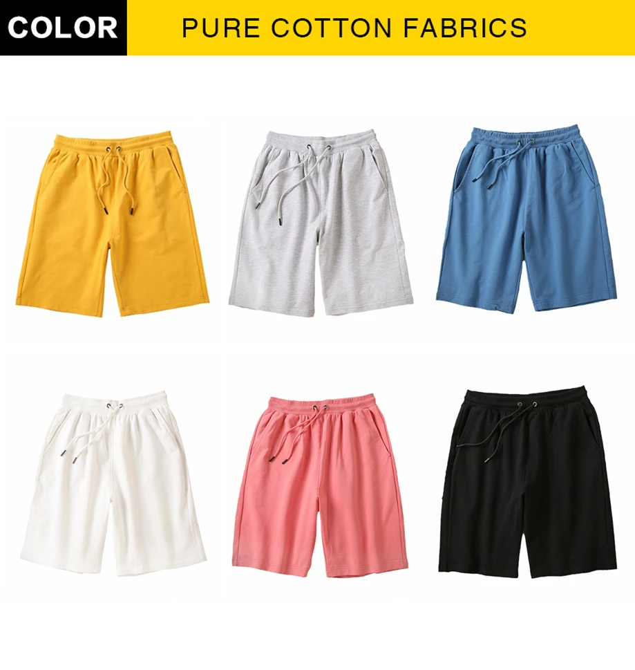 Wholesale Fashion Streetwear Summer Custom Shorts 100% Cotton French Terry Shorts Men