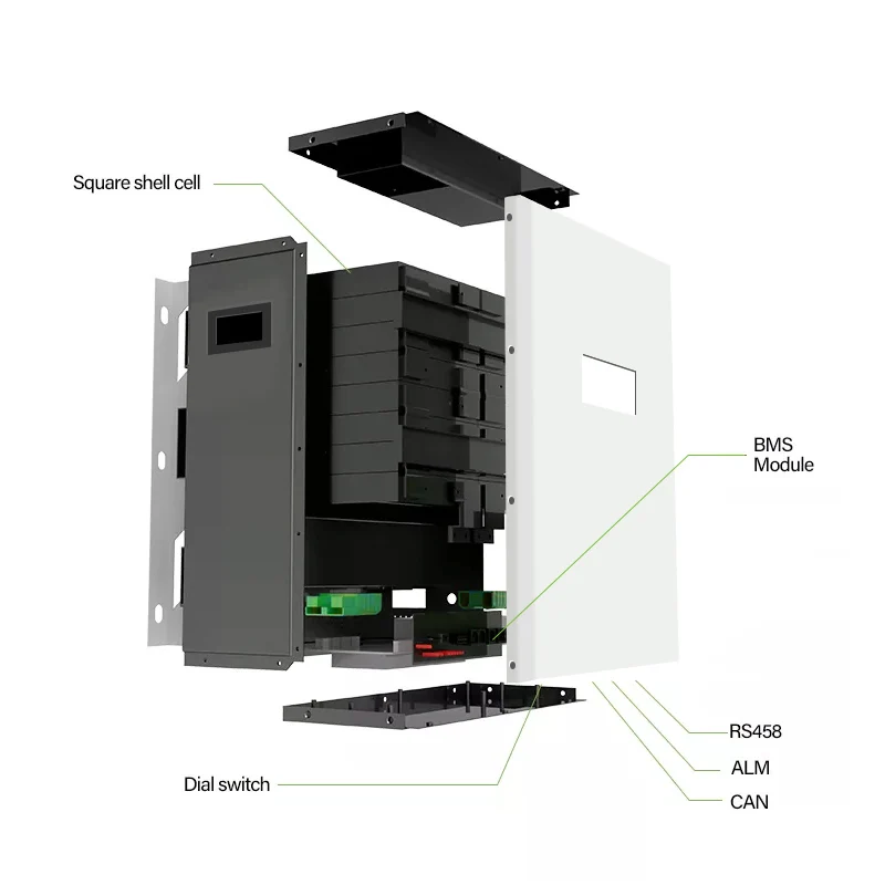 Wall Mounted Lifepo4 Lithium-ion Batteries 48v 200a Lifepo4 Power Wall ...